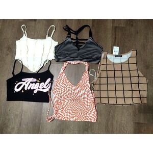 Lot Of 5 Women's Tank‎ Tops Size M Mix Brand Lot